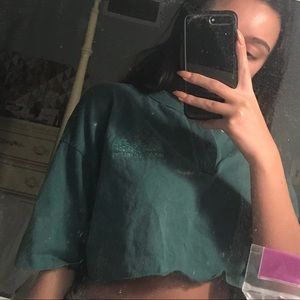 Vintage rework crop top